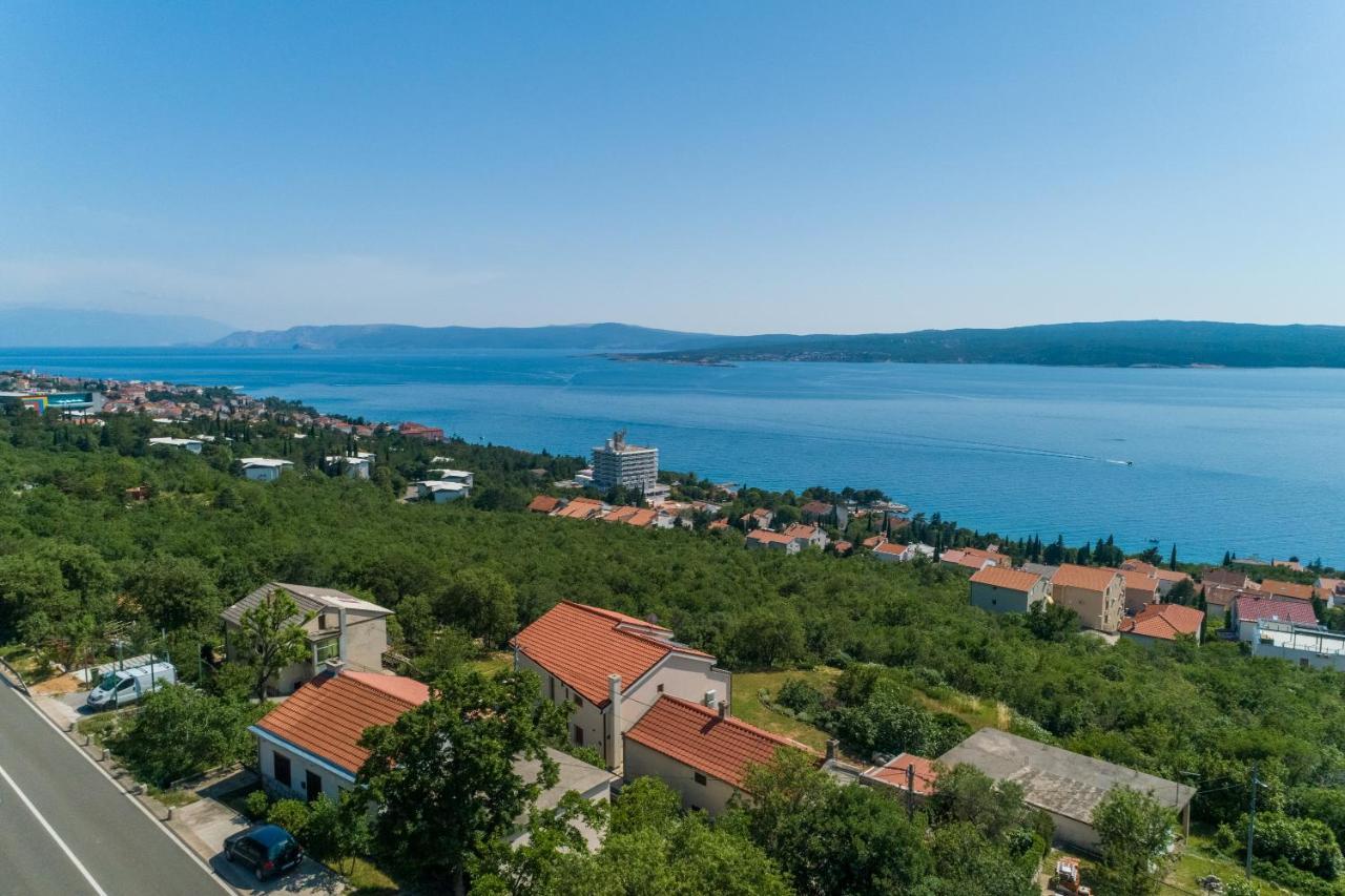 Villa Antani With Heated Pool, Sauna & Jacuzzi Crikvenica Esterno foto